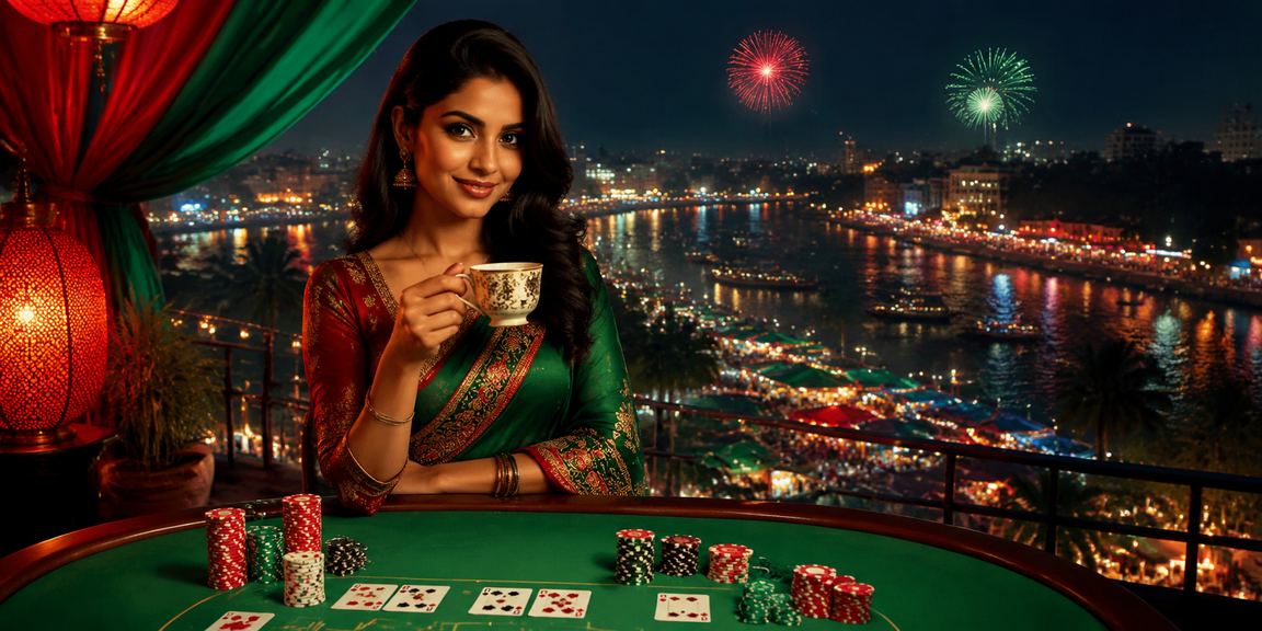 বরিশালে লাল-সবুজ পরিবেশে বাকারা টেবিলে দুজন খেলোয়াড়